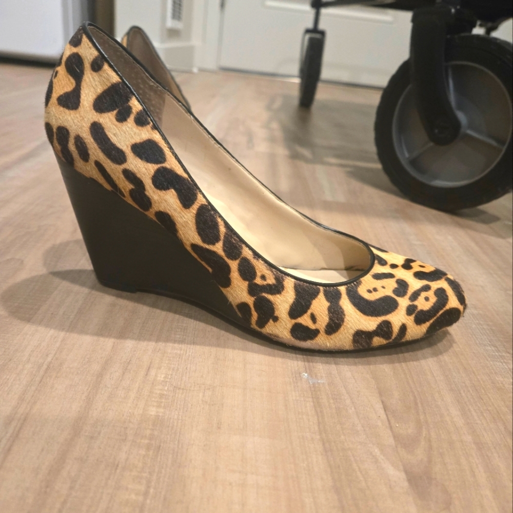 Faux Calf Hair Cheattah Print Heal Franco Sarto